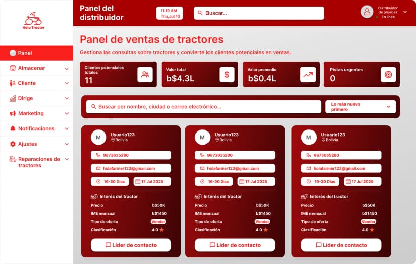 Tractor Sales Dashboard